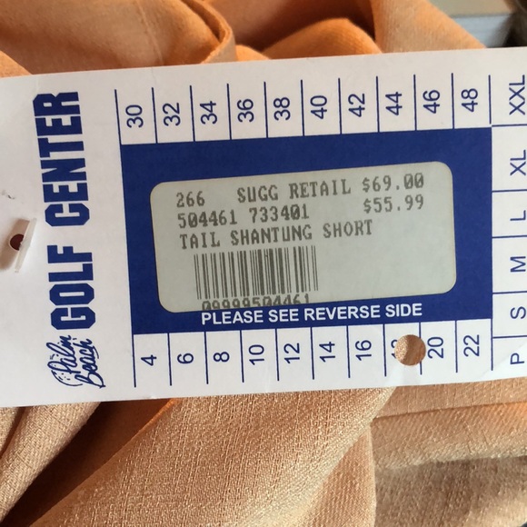 Tail Shantung golf shorts cornsilk 18 - Picture 10 of 10